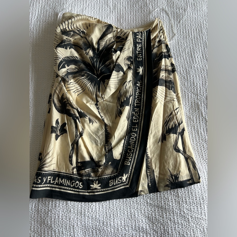 Mango Short Strapless Dress